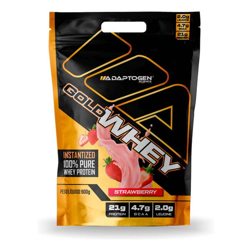 100% Gold Whey Refil Concentrado 900g Adaptogen Science