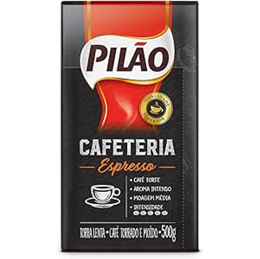 Café Pilão Torrado e Moído Cafeteria Espresso Vácuo 500g
