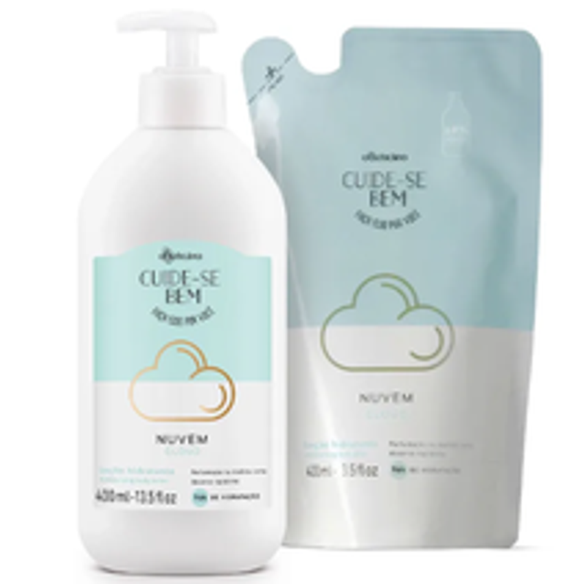 Combo Cuide-se Bem Nuvem: Loção Corporal 400ml + Refil 350ml