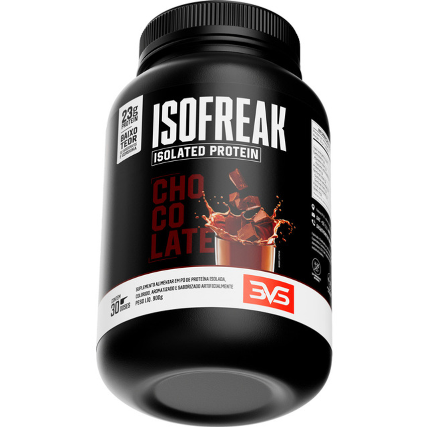 Whey Isolado Isofreak 900g Sabor: Chocolate - Fórmula Avançada Com 23g De Proteína Por Dose