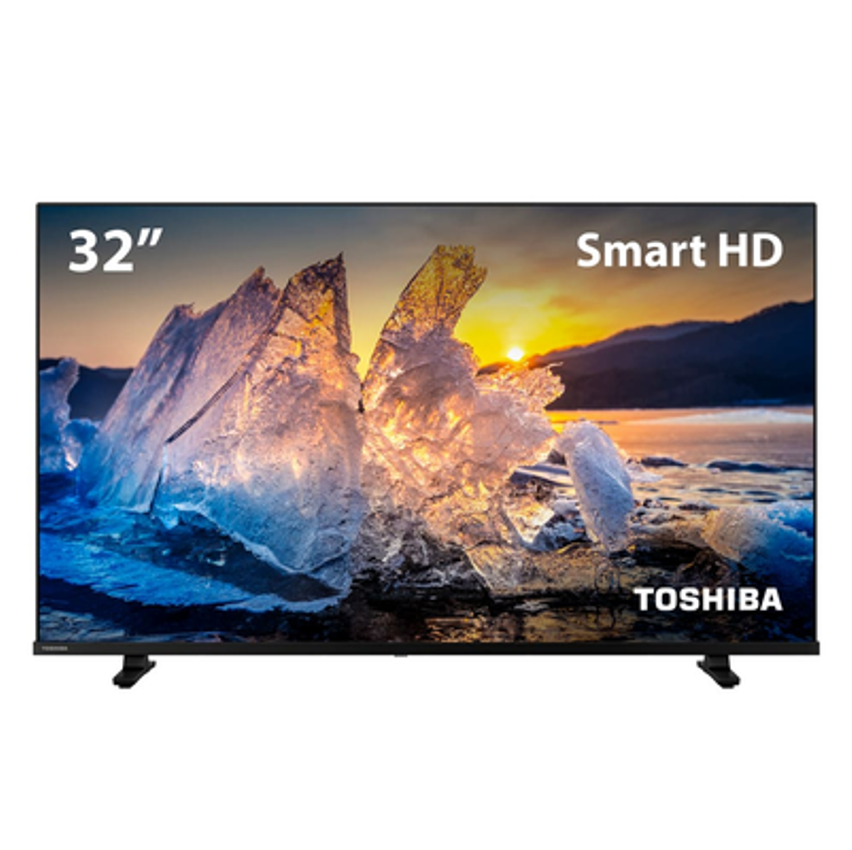 Smart TV 32” Toshiba HD TB020M Tela DLED com Assistente de Voz Integrado, Vidaa, Wi-Fi, USB, HDMI