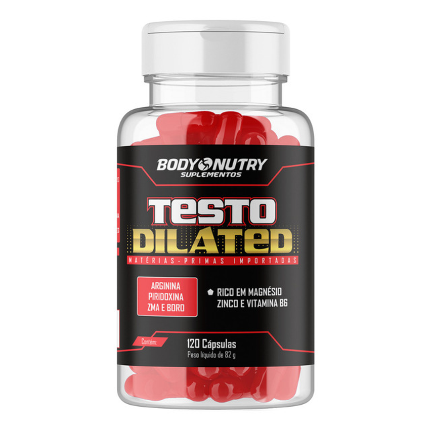 Precursor Testo Dilated Concentrado + Arginina 120 Cáps Sabor Sem Sabor