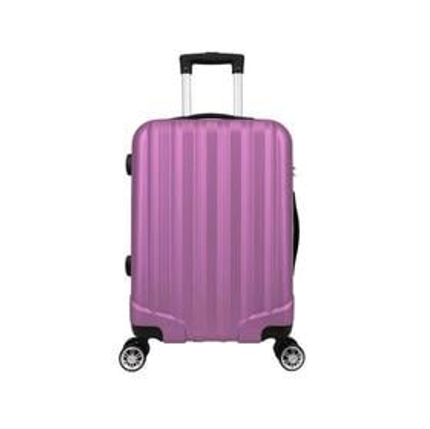 Mala de Bordo 10Kg ABS 4 Rodas Rosa Prizi