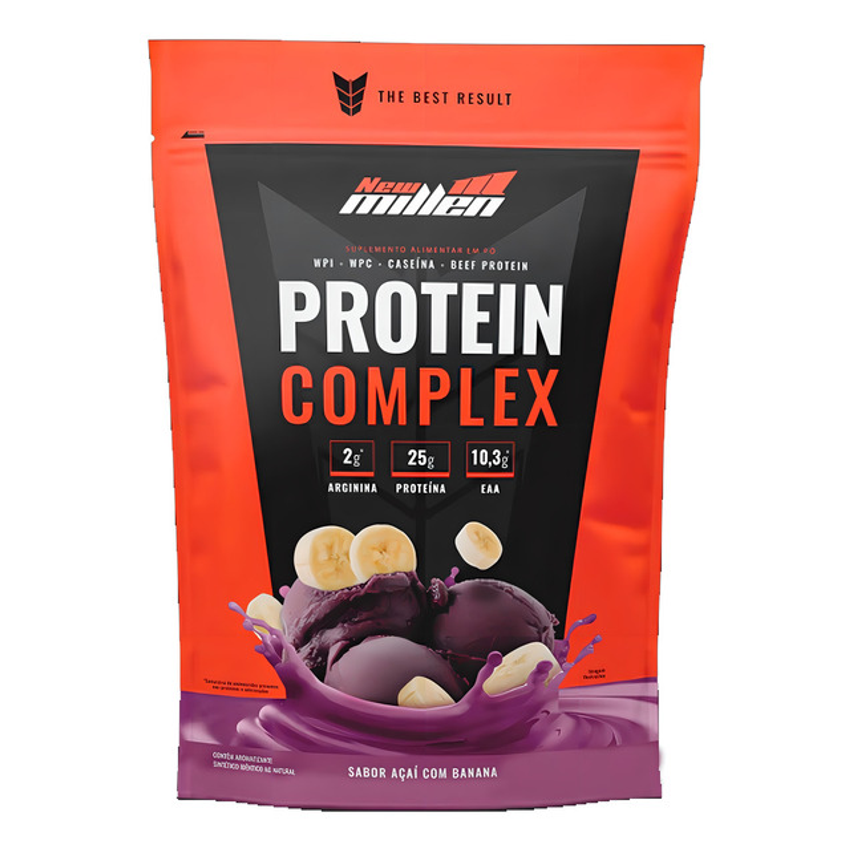 Protein Complex 900g - New Millen Sabor Açaí Com Banana