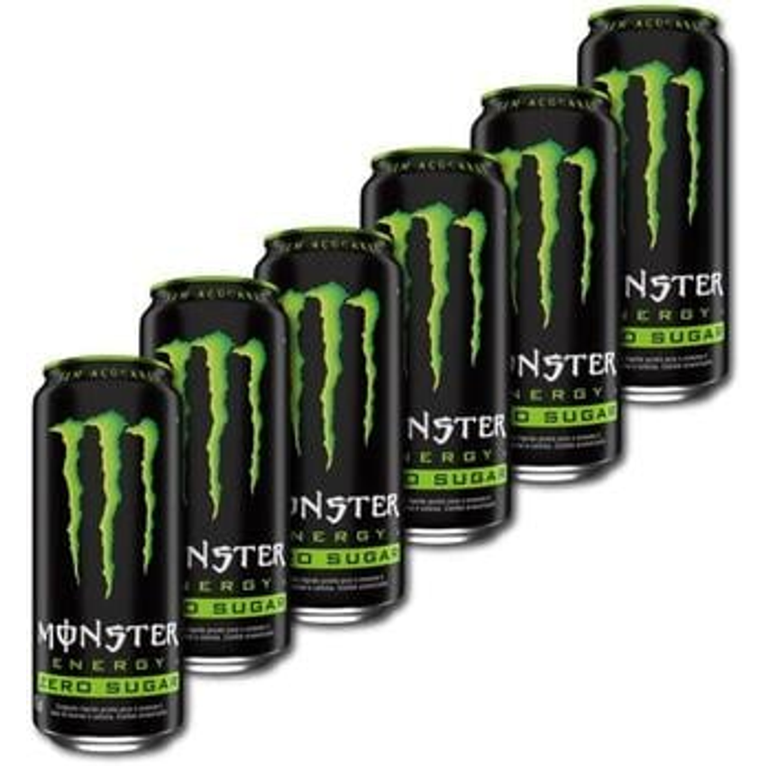 Pack de Monster Energy Zero Açucar - 6 unidades de 473ml