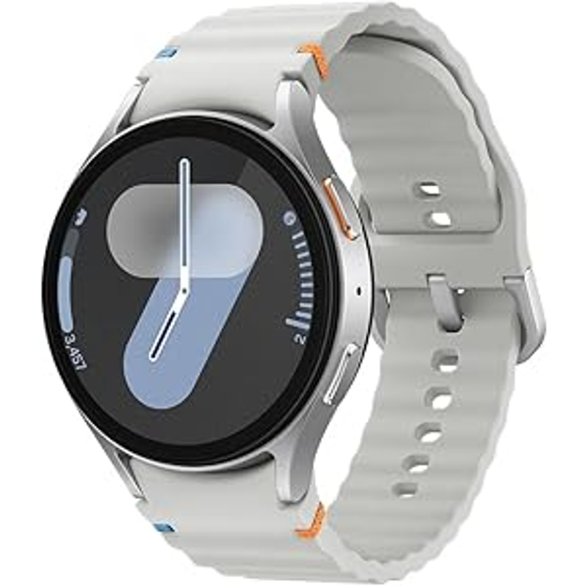 Samsung Galaxy Watch7 Smartwatch 44mm Bluetooth, Galaxy AI, Tela em Cristal de Safira, GPS de Dupla Frequência, Monitoramento avançado de saúde, sono e de coração, Processador de 3nm - Prata