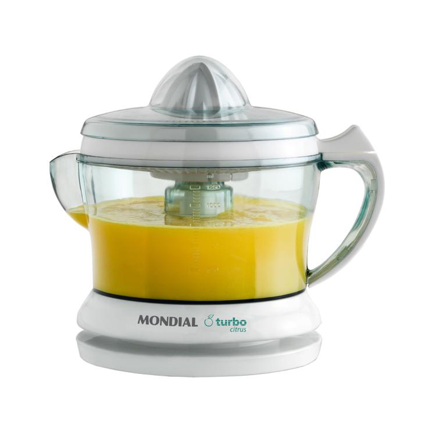 Espremedor de Frutas Mondial Turbo Citrus E-01 Elétrico 25W Branco