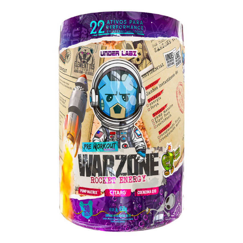 Warzone Rocket Energy 450g - Under Labz Sabor Green Bomb