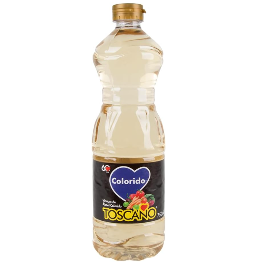 Vinagre de Alcool Colorido Toscano (750 ml) Toscano Sabor