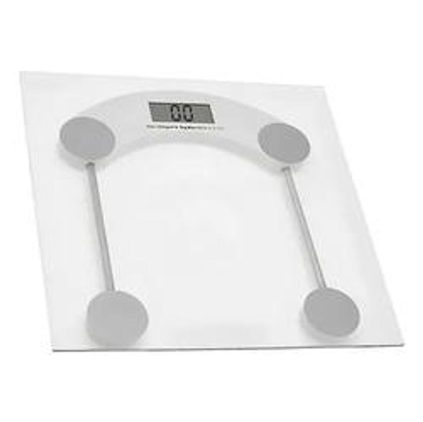 Balança Corporal Digital Vidro Ate 180kg Banheiro Academia 28.5x28.5cm Mfl