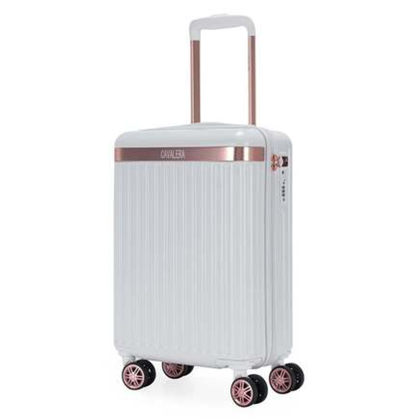 Mala de Viagem Cavalera ABS C/ Cadeado Resistente TSA - Branco