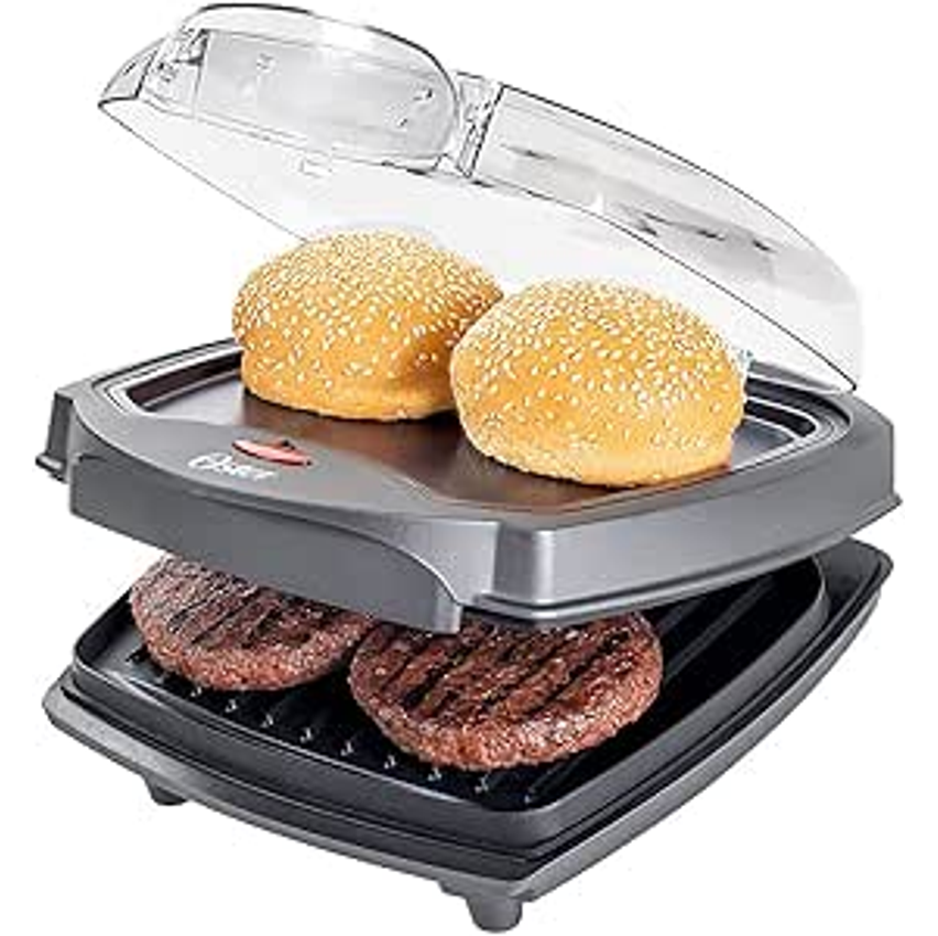 Grill Elétrico Oster Burguer 2 Em 1 Com Estufa, 110v, 1200w, Ogrl500