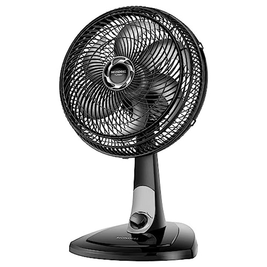 Ventilador de mesa Mondial 110V, 30cm, 6 pás, Turbo - VT-30-NB