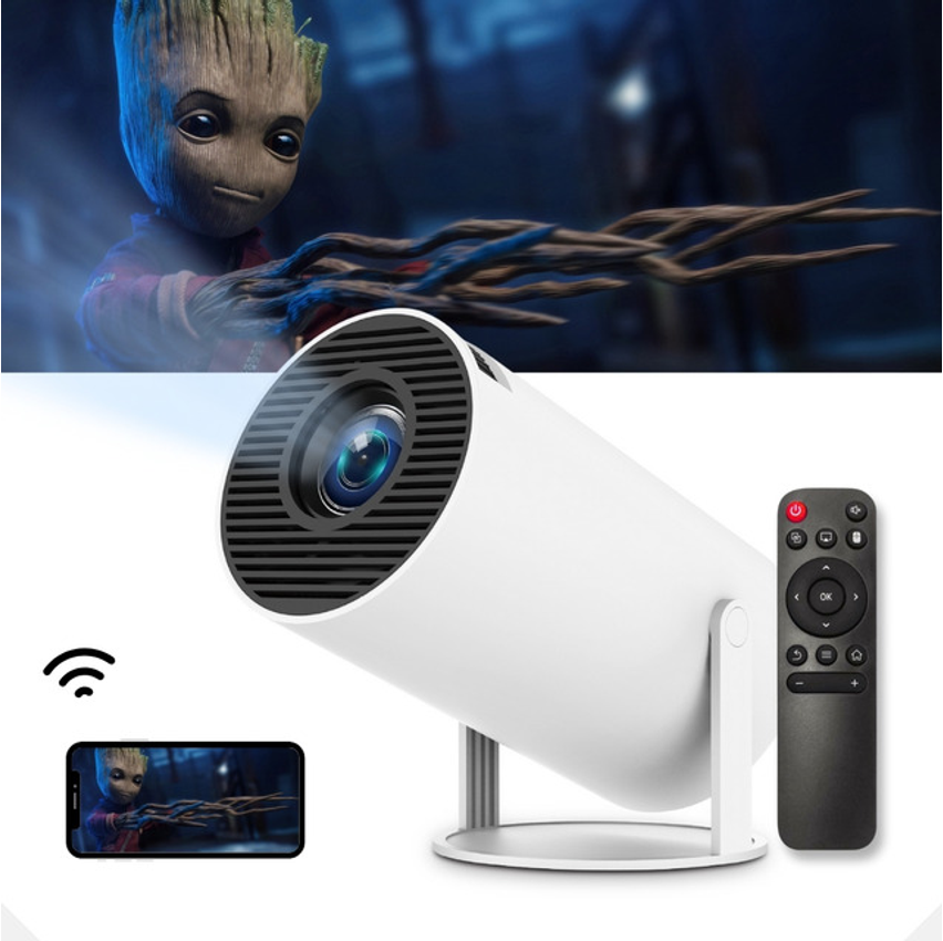 Mini Projetor Portátil Smart Full Had Hy300 4k Android Wifi Cinema Home - Space Eye