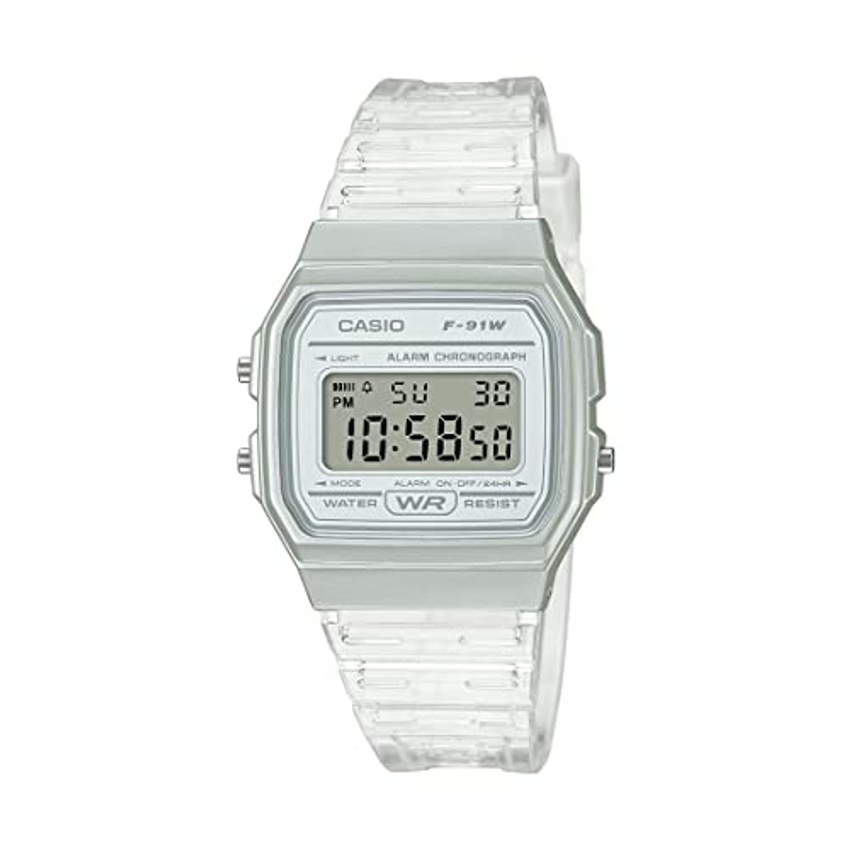 Casio Relógio esportivo digital clássico F91W-1 com pulseira de resina, Relógio de quartzo
