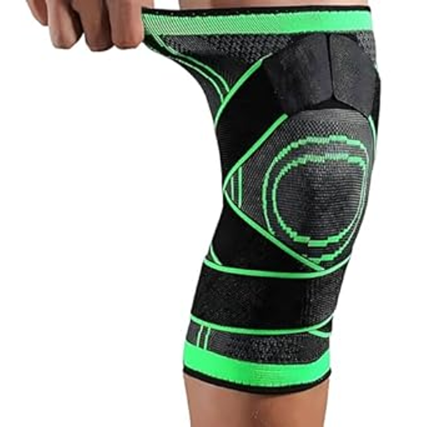 Joelheira de Compressão Esportiva para Alívio de Dor no Joelho, Suporte Muscular e Estabilidade – Ideal para Corrida, Futebol, Treino, Academia, Ciclismo, Prevenção de Lesões