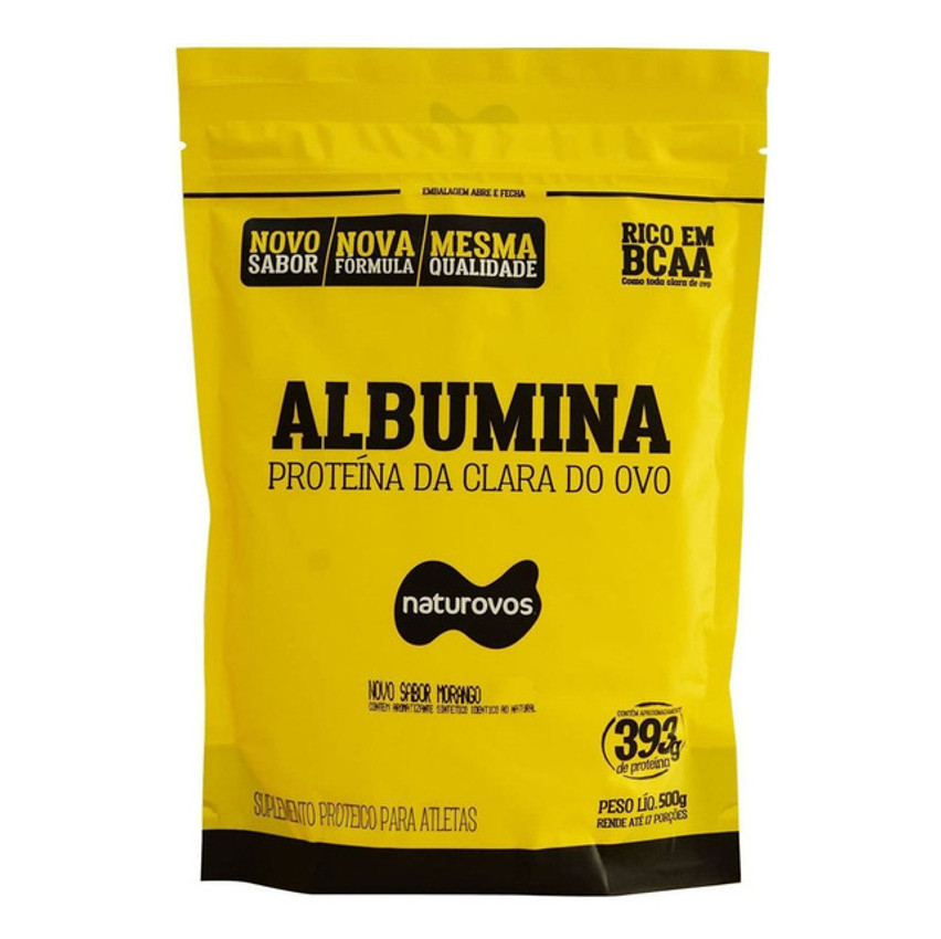 Suplemento En Pó Naturovos Proteína Sabor Morango X 420g