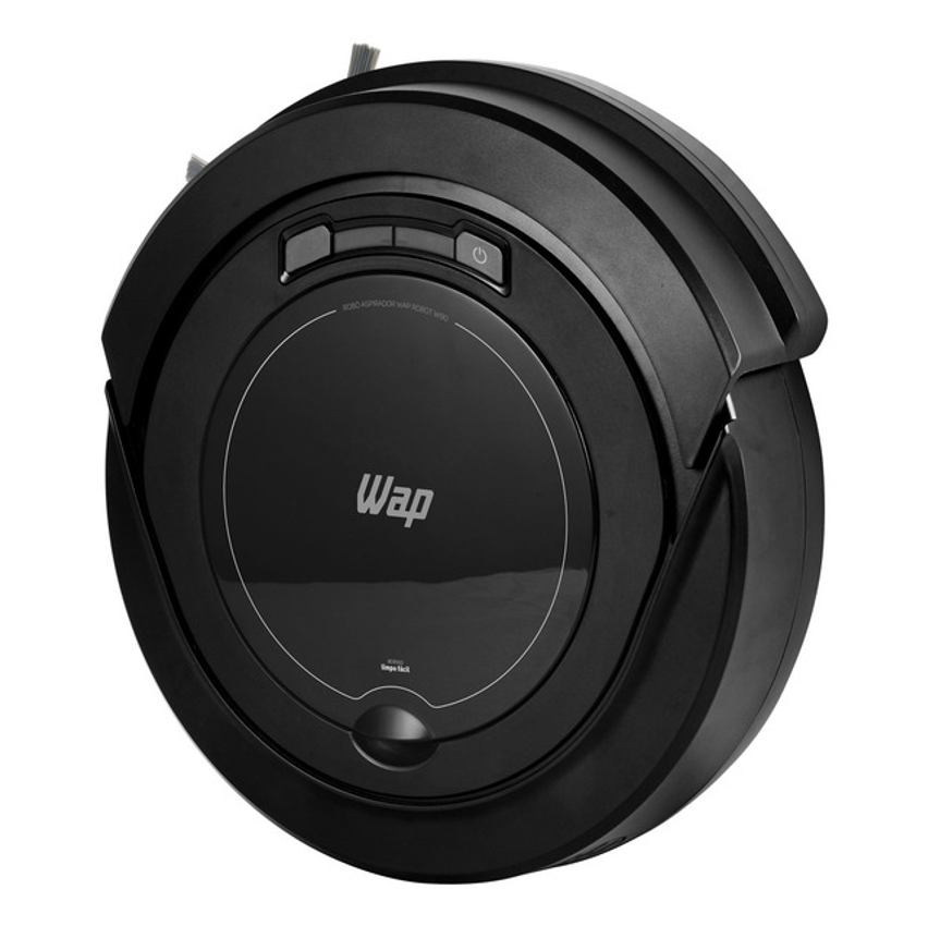 Robô Aspirador Robot W90 Varre Aspira E Passa Pano 30w Wap Cor Preto