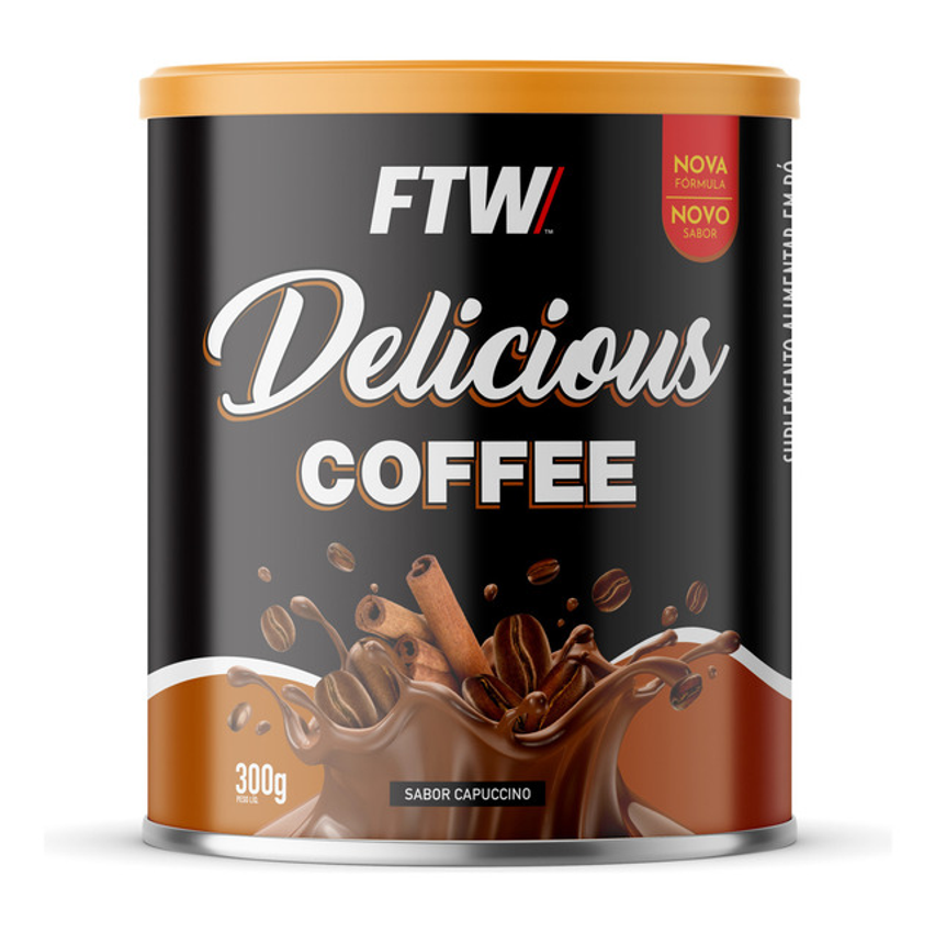 Delicious Coffee Lata 300g Sabor Capuccino - Ftw
