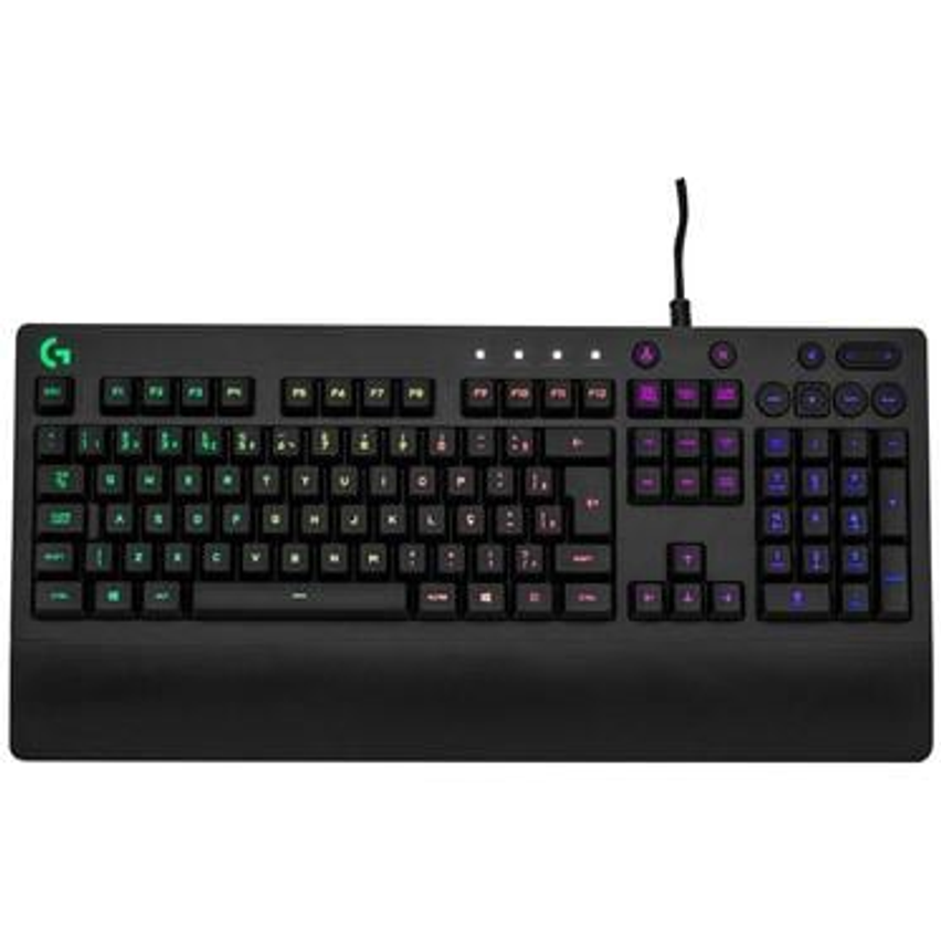 Teclado Gamer RGB Logitech G213 Prodigy - USB ABNT2 Preto
