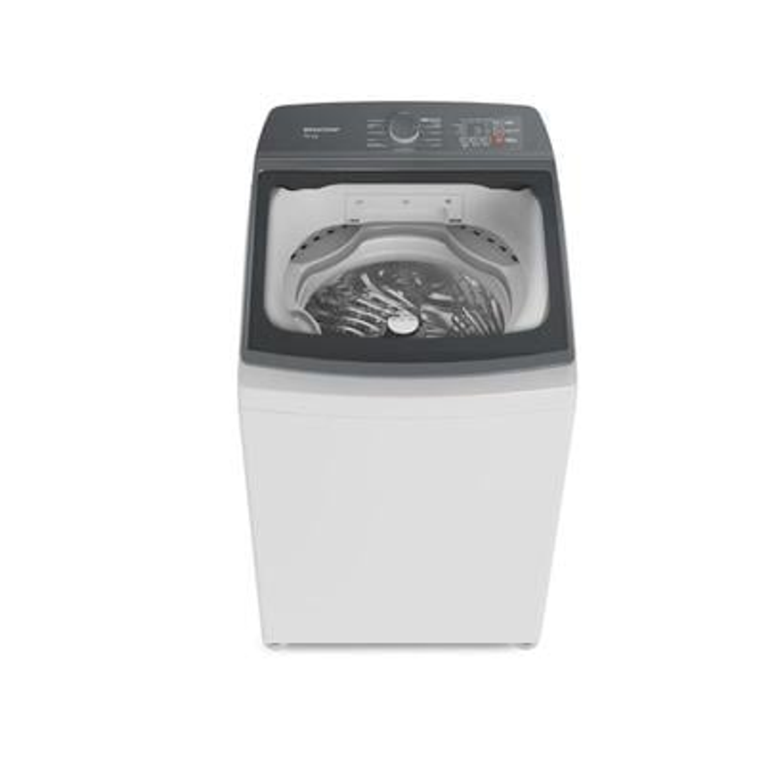 Lavadora de Roupas Brastemp 18kg Cesto Inox 12 Programas de Lavagem Branca BWF18AB