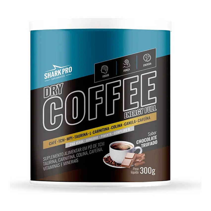 Dry Coffee 300g - Shark Pro Sabor Chocolate Trufado