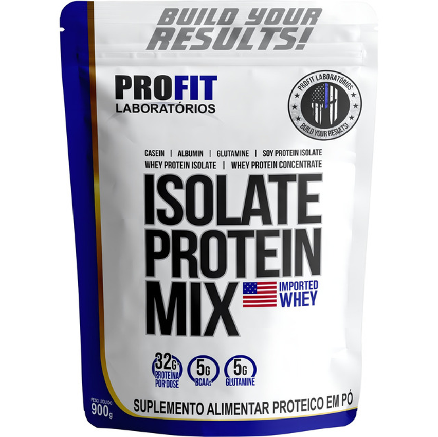 Profit Laboratórios Isolate Protein Mix Refil 900g - Profit Sabor Chocolate