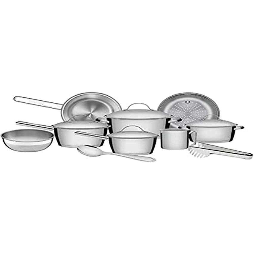 Jogo de Panelas em AÇO Inox 10 peças Tramontina