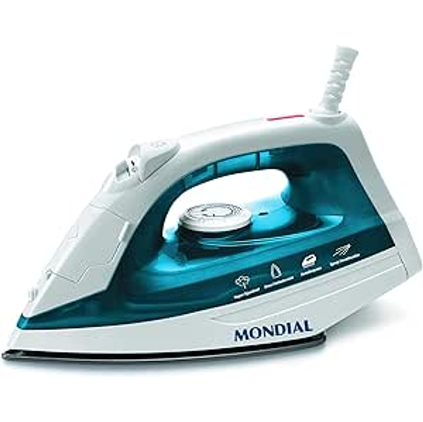Ferro a Vapor, Mondial, Azul/Branco, 1200W, 110V - F-32
