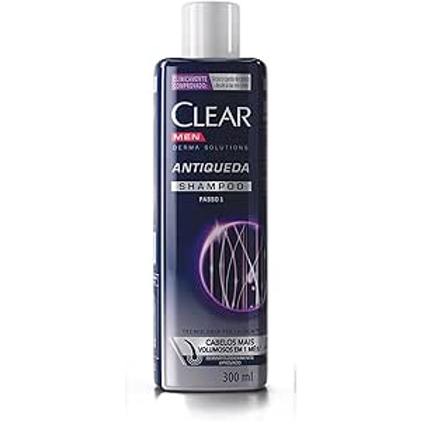 Clear Shampoo Antiqueda Men Derma Solutions 300Ml
