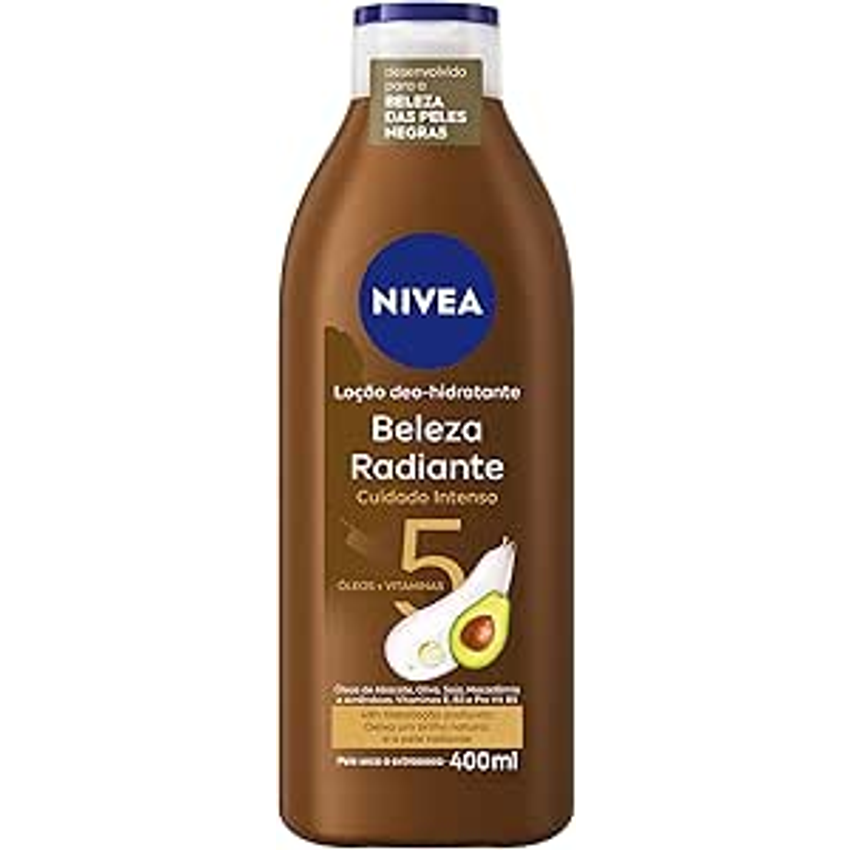 NIVEA Hidratante Desodorante Beleza Radiante Cuidado Intenso 400ml