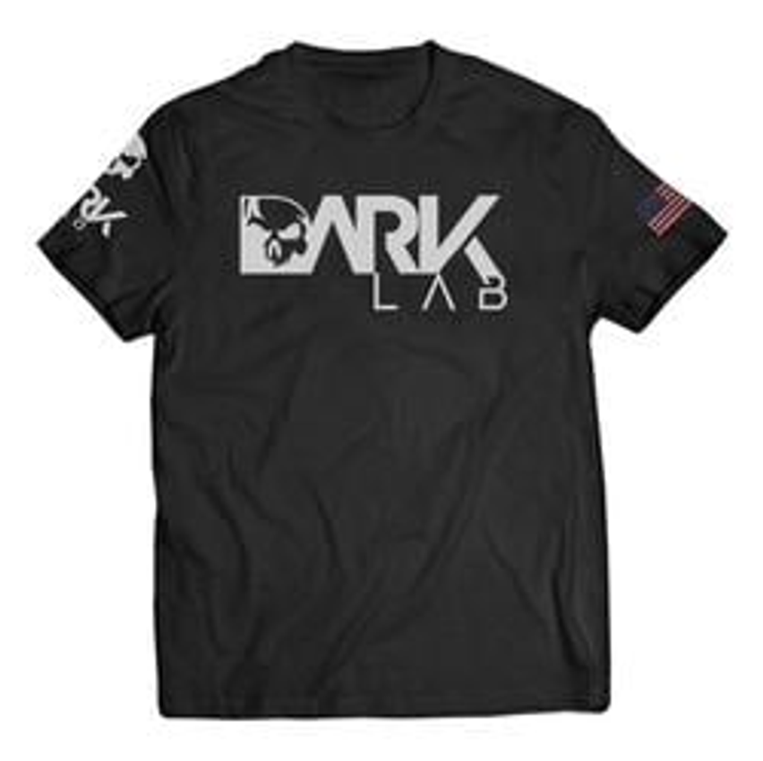 Camiseta Dry-fit  Preta Caveira Unisex Dark Lab