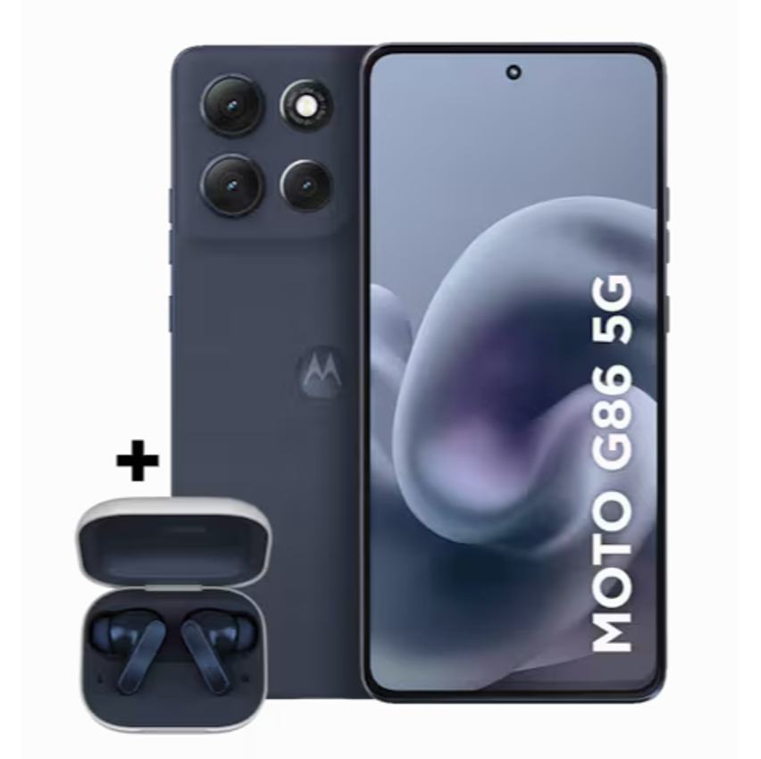Smartphone Motorola Moto g86 5G + Moto buds 256GB - Grafite