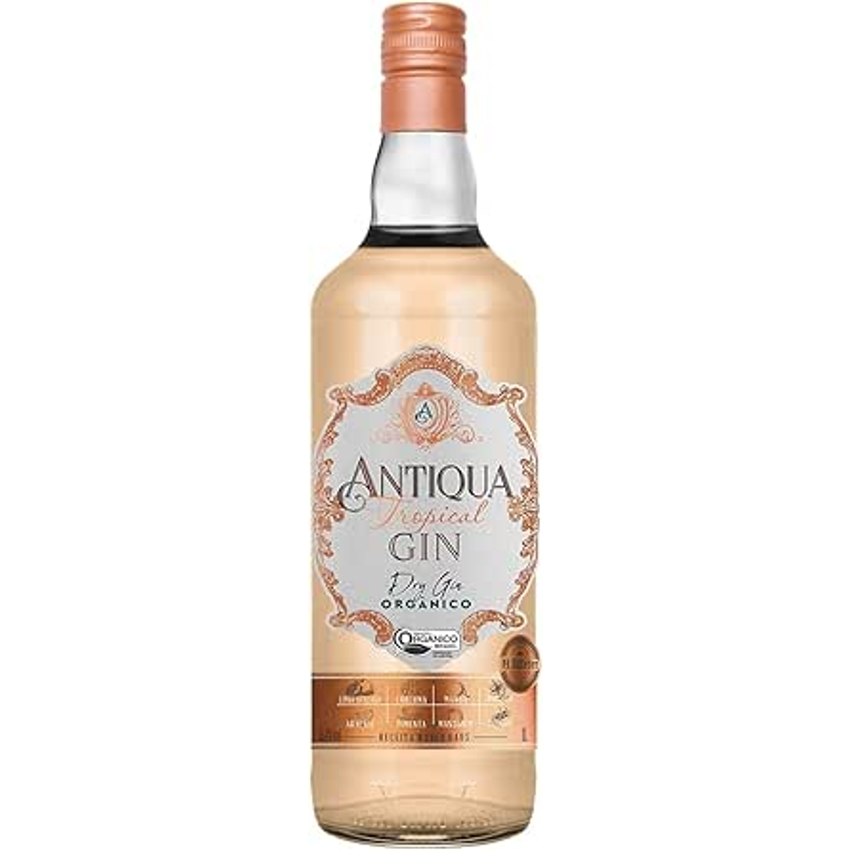 ANTIQUA Dry Gin Antiqua Tropical 1 Litro Organico Sabor 1000 Ml