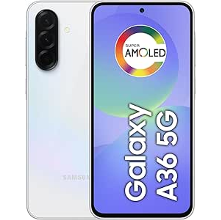 Smartphone Samsung Galaxy A36 5g 256gb, 6gb Ram, Câmera 50mp, Ip67, Super Amoled 6.7", Recursos Ai, Branco