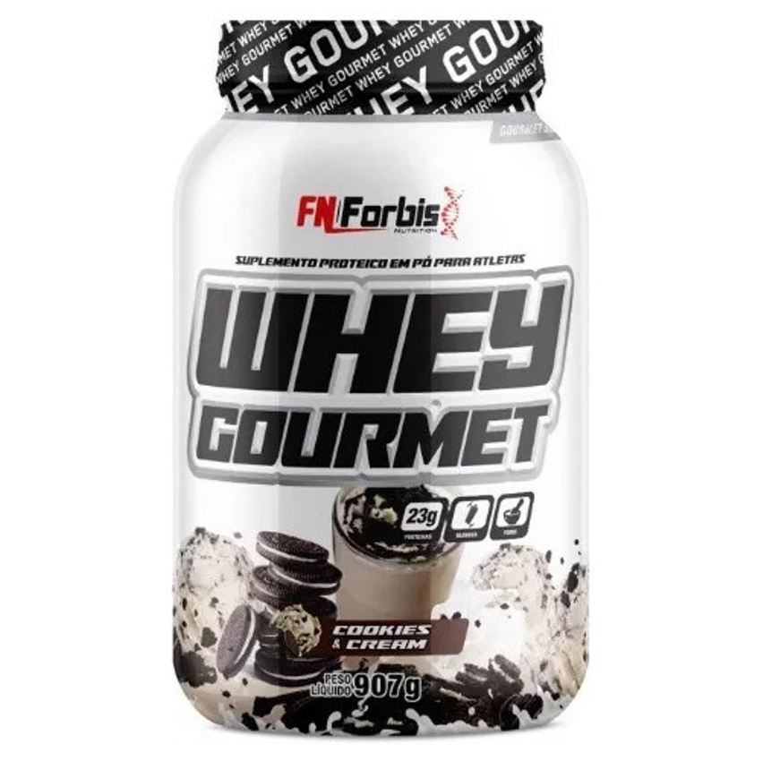 Whey Protein Gourmet 907g Cookies Cream Sabor Cookies & Cream
