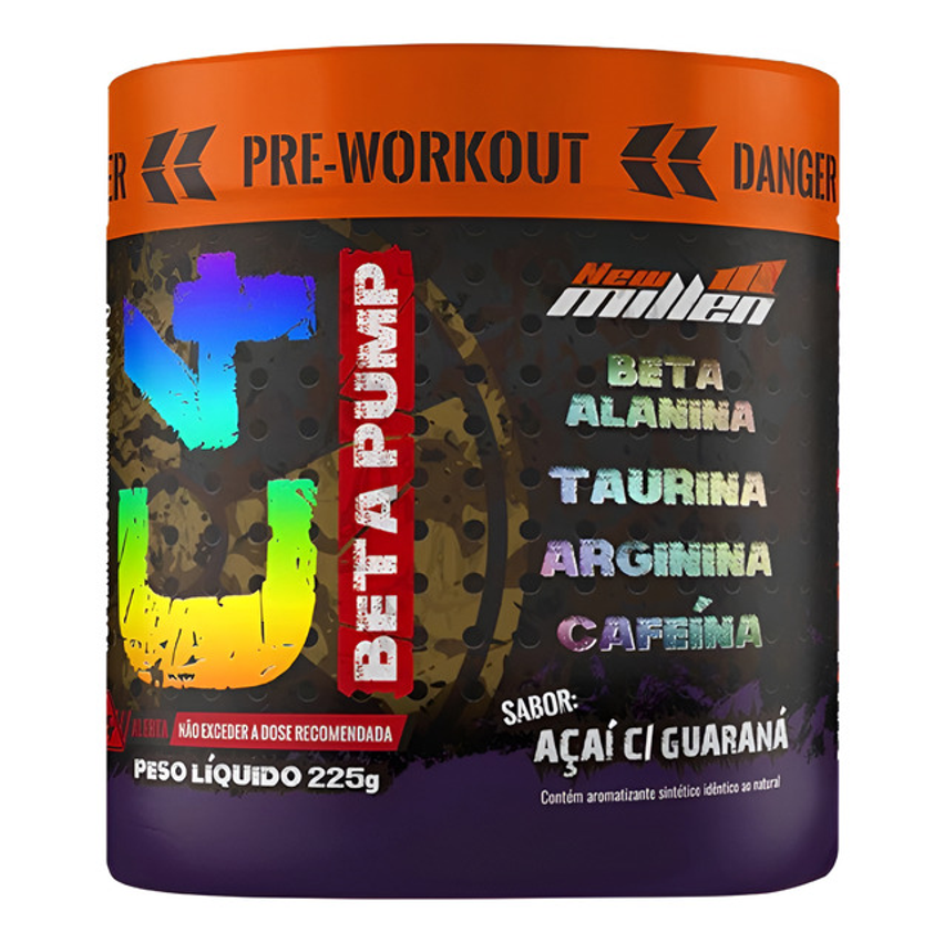 Pré Treino C4 Beta Pump 225g New Millen Eleito 4x Melhor Br