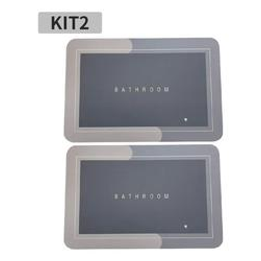 Kit 2 Tapetes Mágico Ultra Absorvente Para Banheiro