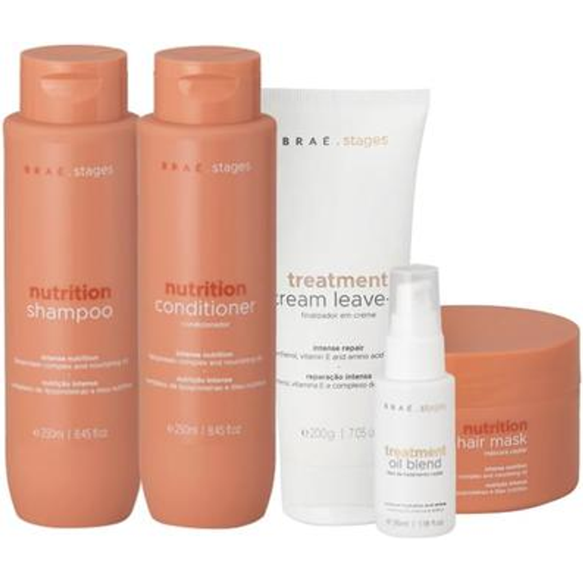 Kit Braé Stages Nutrition Blend Hair Care Total (5 produtos)