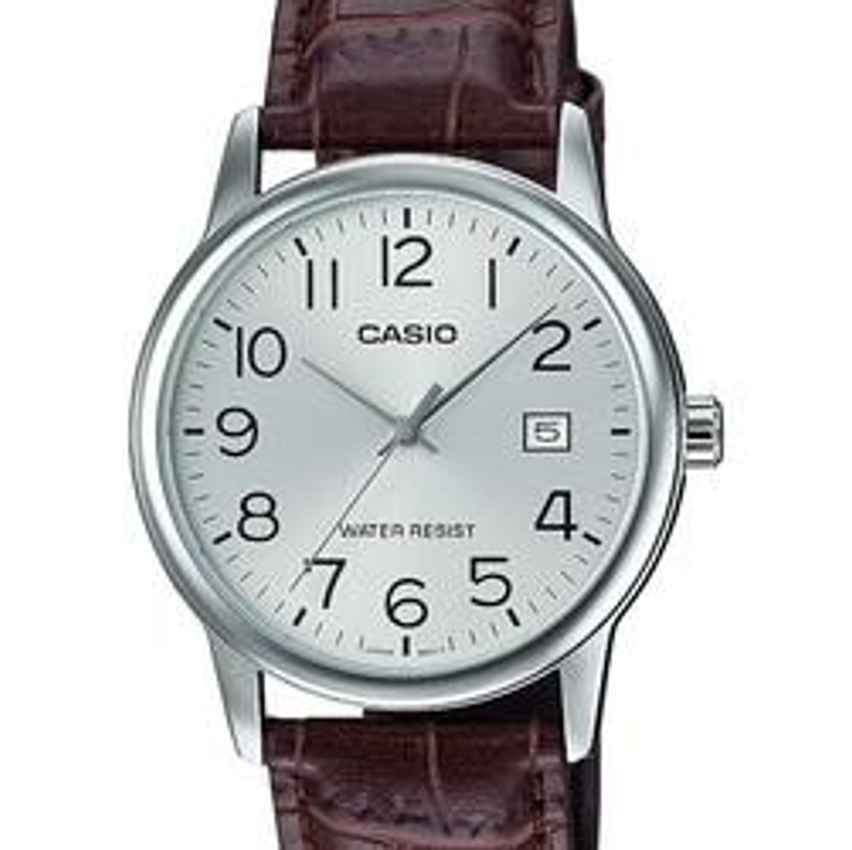 Relógio Casio Masculino Collection Couro Mtp-v002l-7b2udf-br