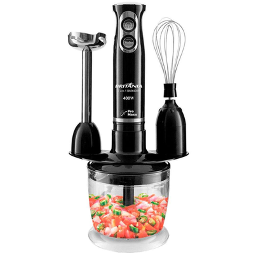 Mixer Britânia BMX400P 3 em 1 400 W - Preto