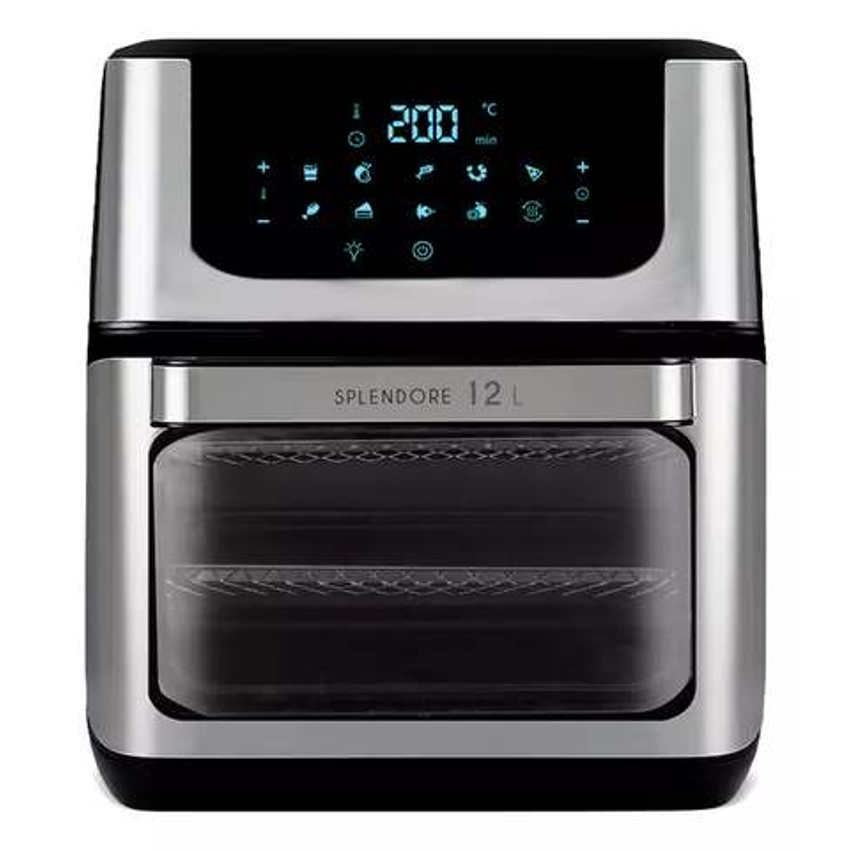 Fritadeira Air Fryer Oven Veronna Splendore Vaf1800d 4 Em 1 12 Litros Painel Digital 1700w Cor Preta