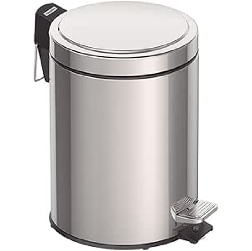 Lixeira com Pedal em Aço Inox Acabamento Tramontina Inox 5Litros