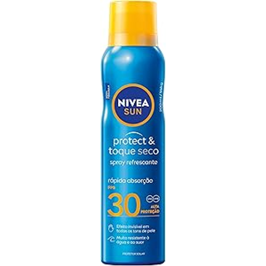 NIVEA SUN Protetor Solar Spray Protect & Toque Seco FPS 30 200ml