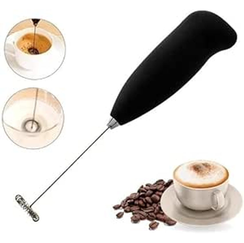 Mixer Misturador e Mini Batedeira Premium – Espumador de Leite, Café, Cappuccino, Shakes (Cores Diversas) – Praticidade para Cozinha, Casa, Viagem