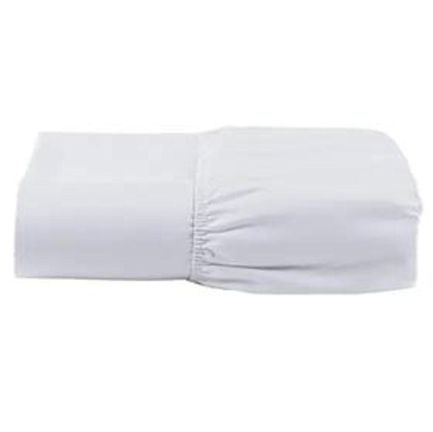 Lençol Queen 200 Fios Avulso Lençol De Baixo Queen Com Elástico Toque Macio E Resistente Branco - Ravatex Casa