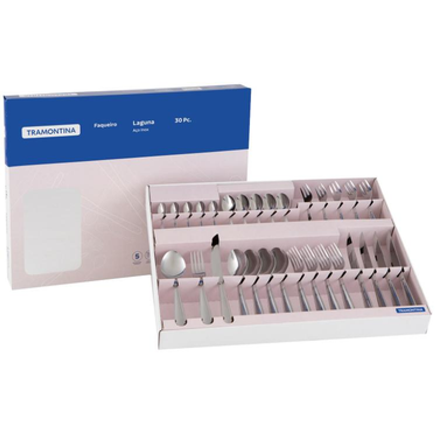Faqueiro Tramontina Inox 30 Peças - Laguna