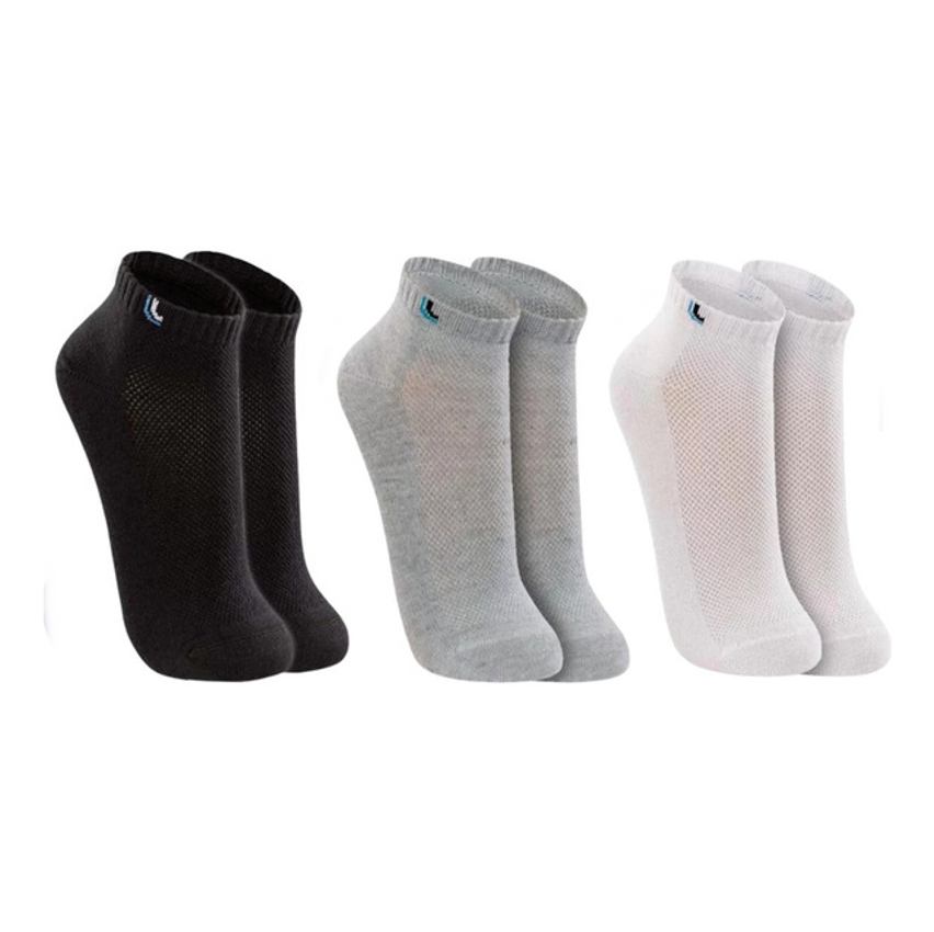 Kit 3 Pares Meias Lupo Cano Curto Soquete Academia Algodão