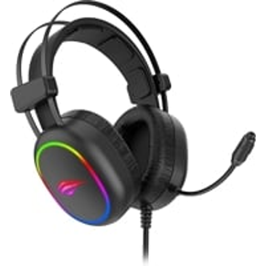 Fone de Ouvido Headphone com Microfone Havit H2016D Gamer RGB Plug 3.5mm