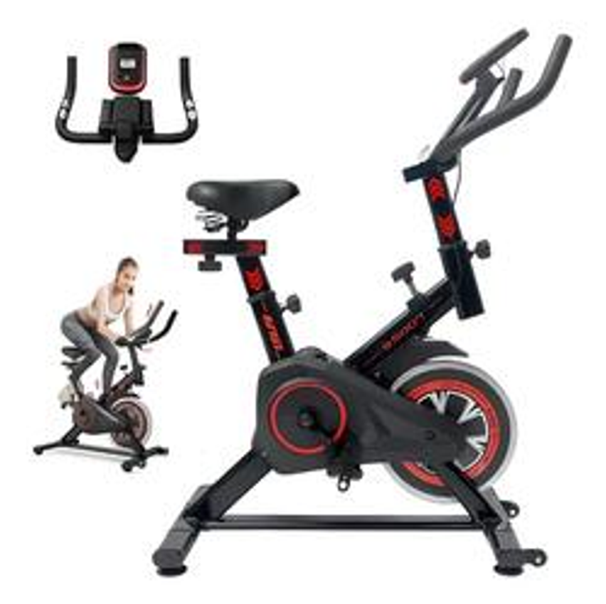 Bicicleta Spinning Ergométrica 150 Kg Sport Garrafa Squeeze Vermelho